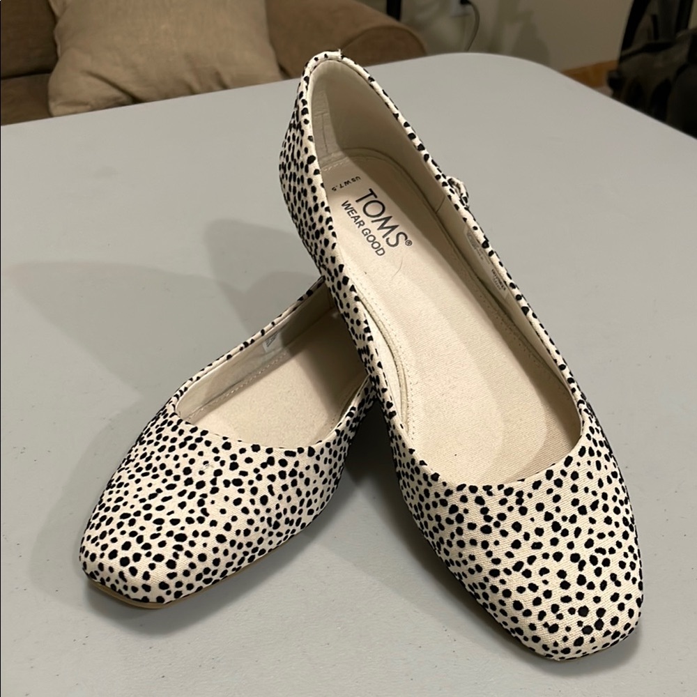 TOMS Brielle Cheetah Flats - Size 7 1/2